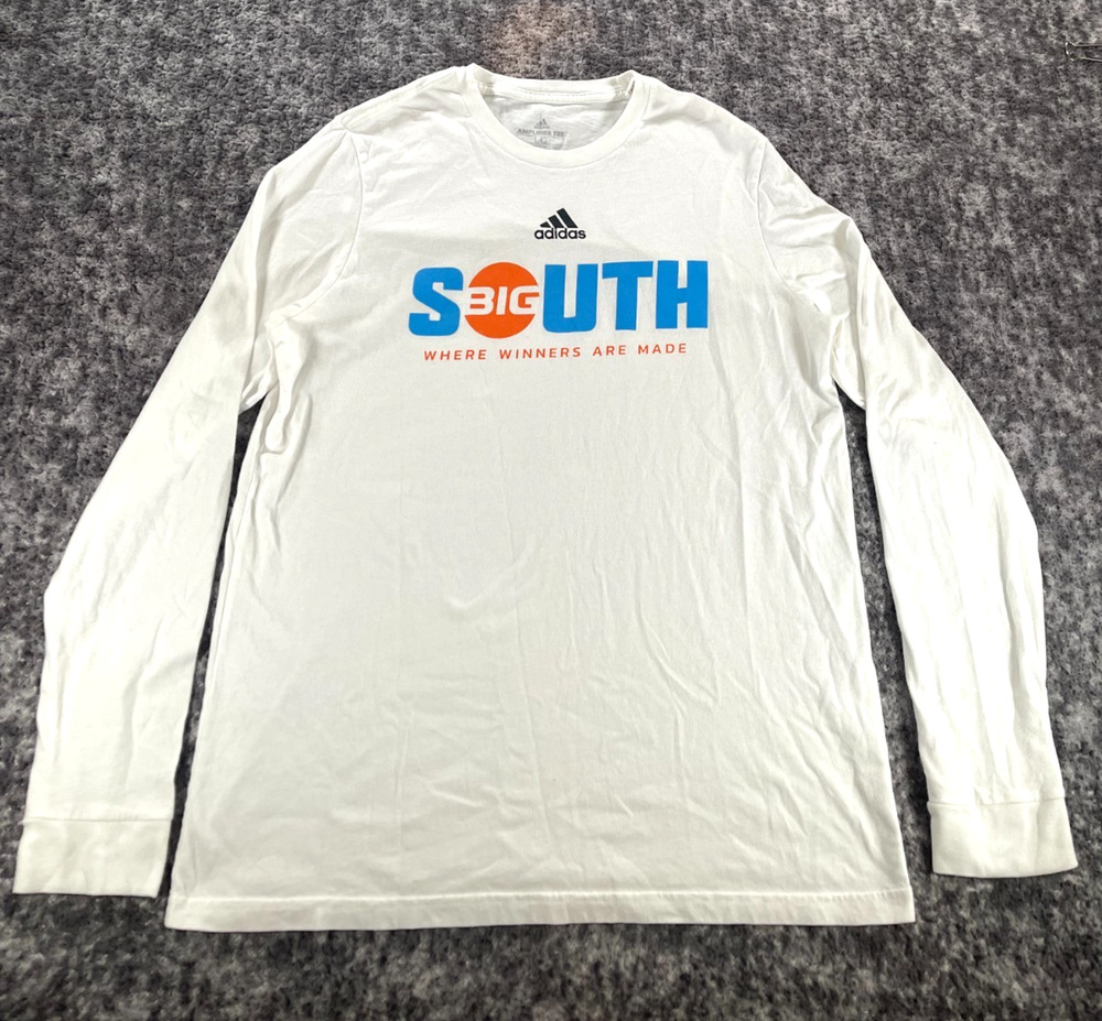 Adidas Amplifier White Long Sleeve T Shirt Men's L Lightweight Performance Tee